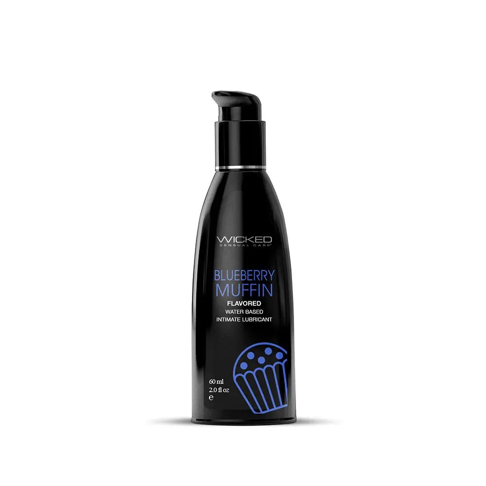 Wicked Aqua Blueberry Muffin Water-Based Lubricant 2 oz. by Wicked