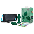 b-Vibe Vibrating Jewel Rechargeable Remote-Controlled Anal Plug with Gem Base Emerald Medium/Large by b-Vibe
