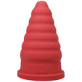 Tantus Cone Ripple Dildo Ruby (Box) by Tantus