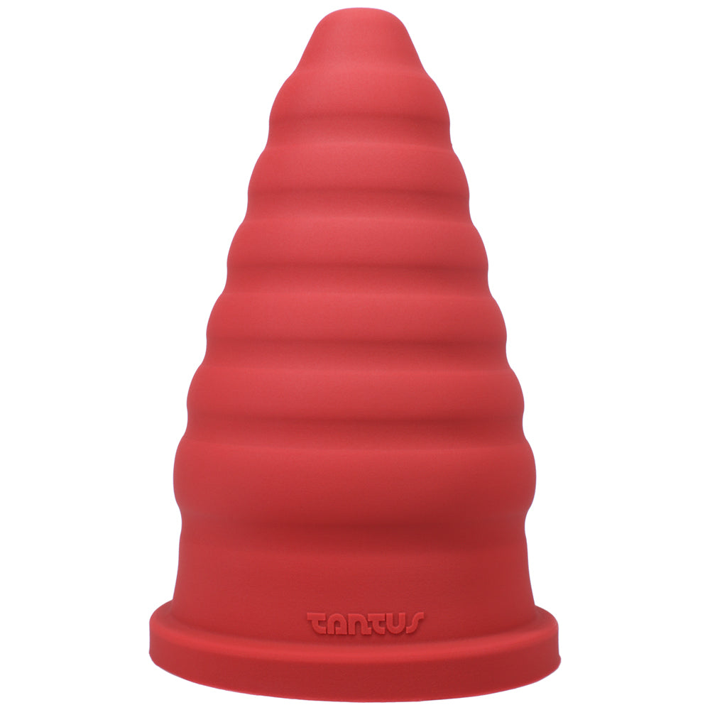 Tantus Cone Ripple Dildo Ruby (Box) by Tantus