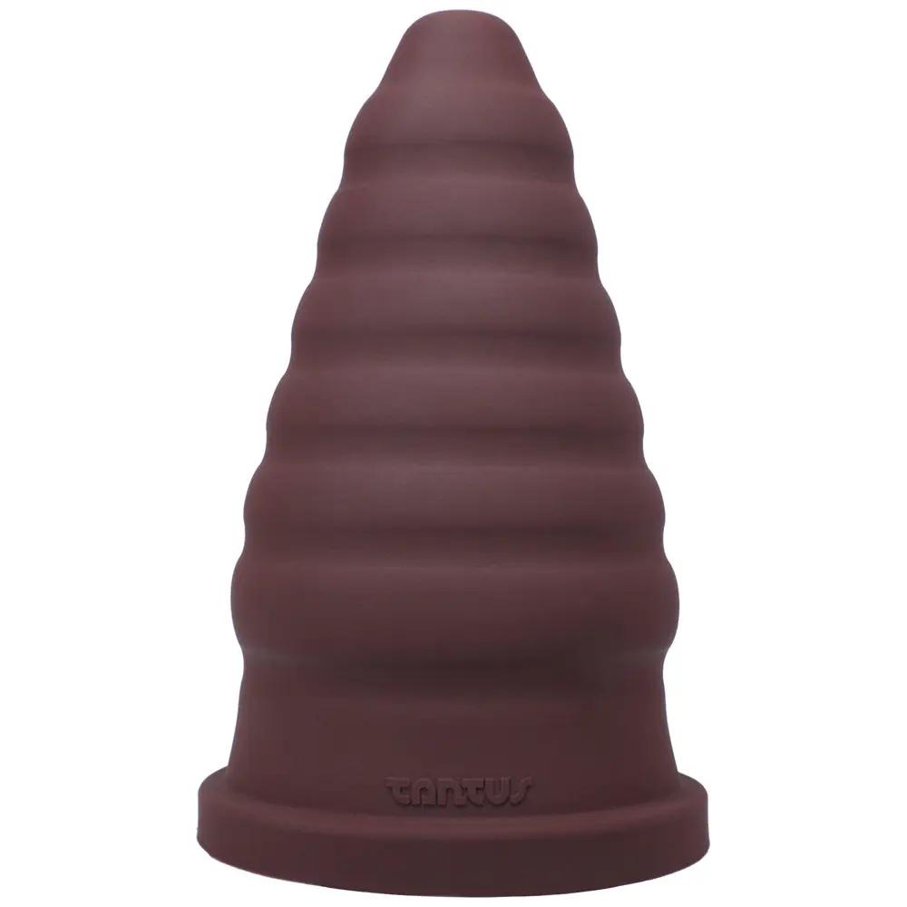 Tantus Cone Ripple Firm Dildo Garnet (Box) by Tantus