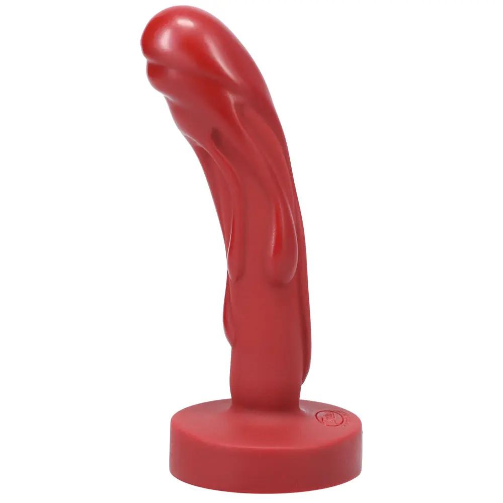 Tantus Mini Magma Textured Fantasy Dildo Crimson by Tantus