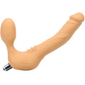 Tantus Real Strapless Slim Vibrating Strap-On Dildo Honey by Tantus
