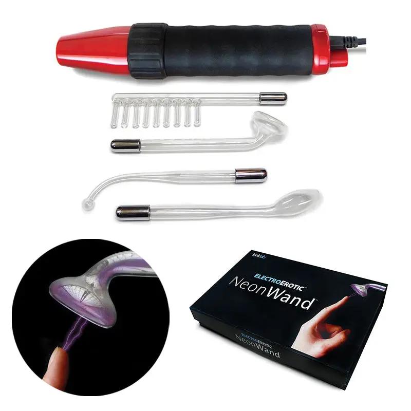 KL Neon Wand Red Handle/Purple Electrode (US) by Stockroom