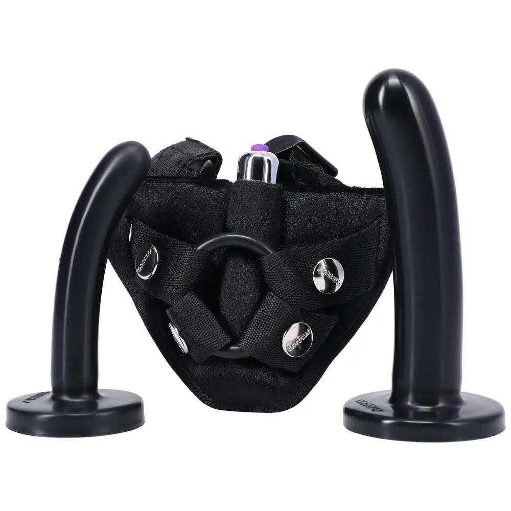 Tantus Bend Over Beginner Strap-On Harness Kit Black by Tantus