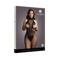 Le Desir Fishnet and Lace Bodystocking Black Queen Size by Shots