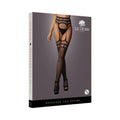 Le Desir Garter belt Stockings With Open Design Black O/S by Shots