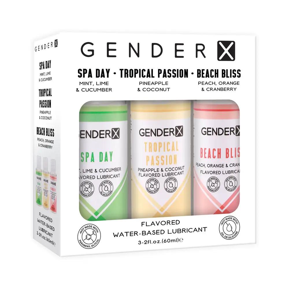 Gender X Flavored Lube Travel 3-Pack by Gender X