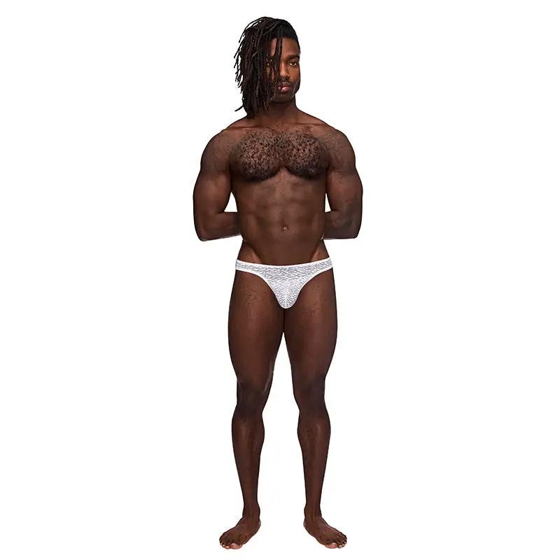 Male Power Sneak Peek Bong Thong White L/XL by Male Power