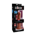 King Cock Plus 8 in. Triple Density Cock Realistic Dildo With Suction Cup Brown by Pipedream