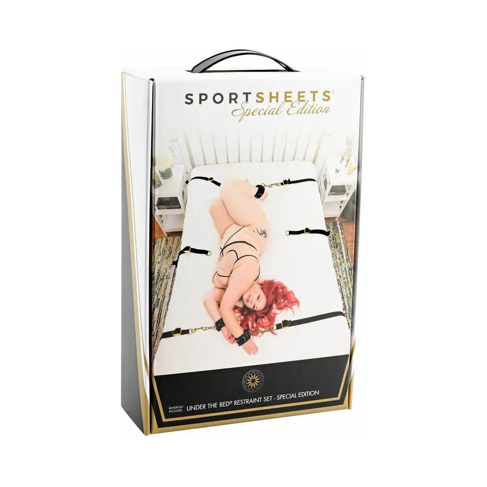 Sportsheets Special Edition Under the Bed Restraint Set Black by Sportsheets
