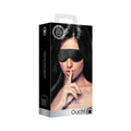 Ouch! Velvet Adjustable Eye Mask With Velcro Straps Blindfold Black by Shots