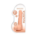 RealRock Realistic 7 in. Dildo With Balls and Suction Cup Beige by Shots
