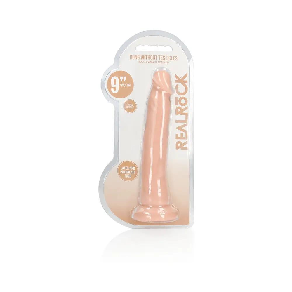 RealRock Realistic 9 in. Dildo With Suction Cup Beige by Shots