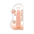 RealRock Realistic Veiny 7 in. Penis Sleeve Extender Beige by Shots