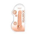RealRock Realistic 9 in. Penis Sleeve Extender Sling Beige by Shots