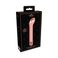 Royal Gems Jewel Rechargeable Curved ABS Bullet Vibrator Rose Gold by Shots