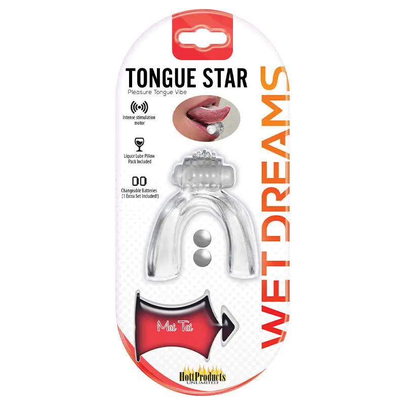 Tongue Star Tongue Vibe Clear by Hott Products