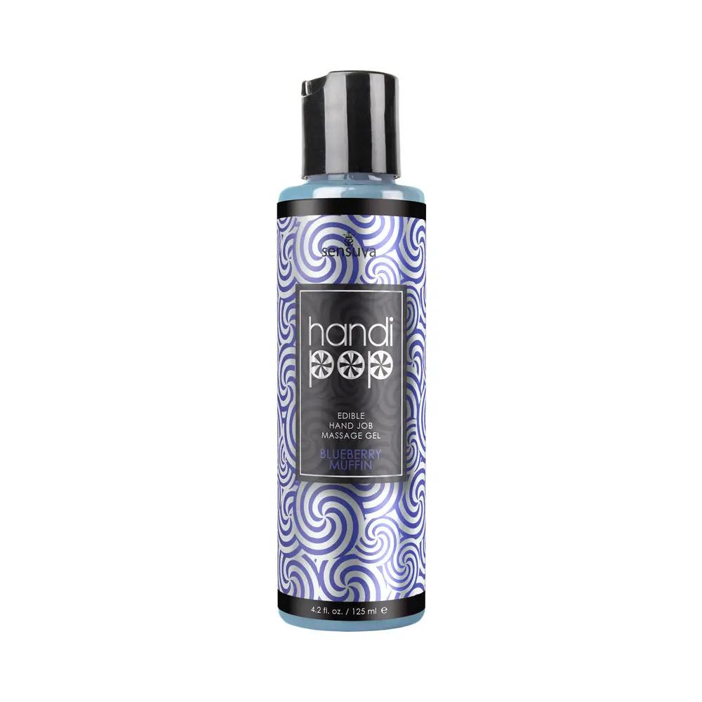 Sensuva HandiPop Edible Hand Job Massage Gel Blueberry Muffin 4.2 oz. by Sensuva