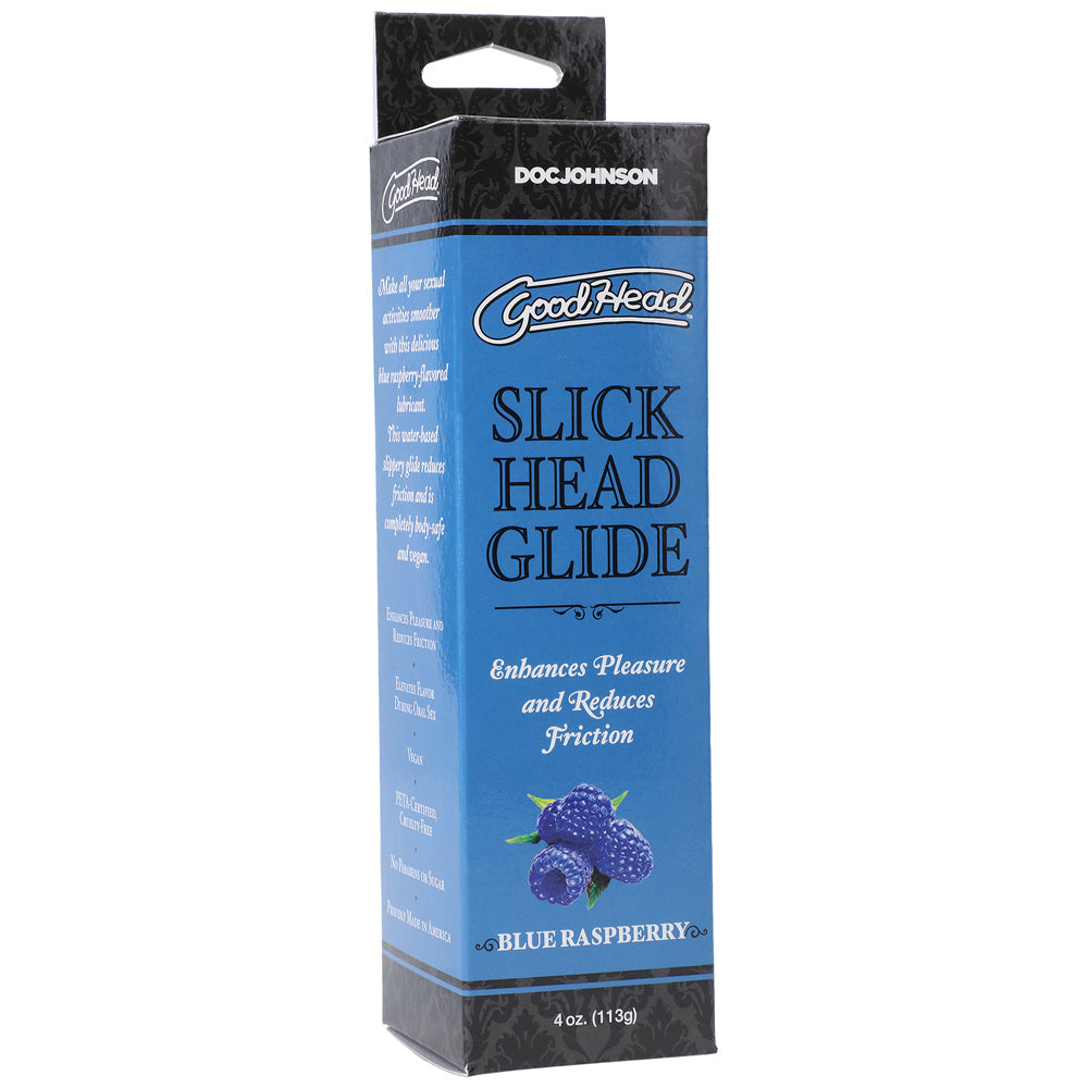 GoodHead Slick Head Glide Blue Raspberry 4 oz. by Doc Johnson