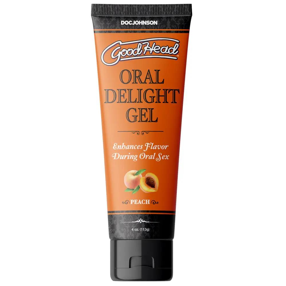 GoodHead Oral Delight Gel Peach 4 oz. Bulk by Doc Johnson