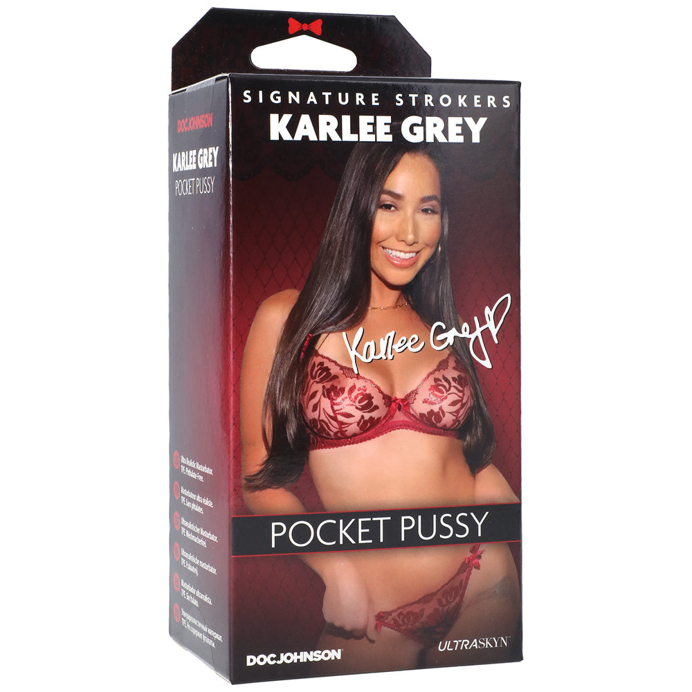 Signature Strokers Karlee Grey ULTRASKYN Pocket Pussy by Doc Johnson
