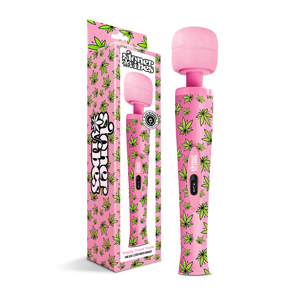 Stoner Vibes Wacky Weed Wand Massager Pink Kush by Global Novelties