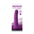 Colours Pleasures 7 in. Vibrating Dildo Purple by NS Novelties