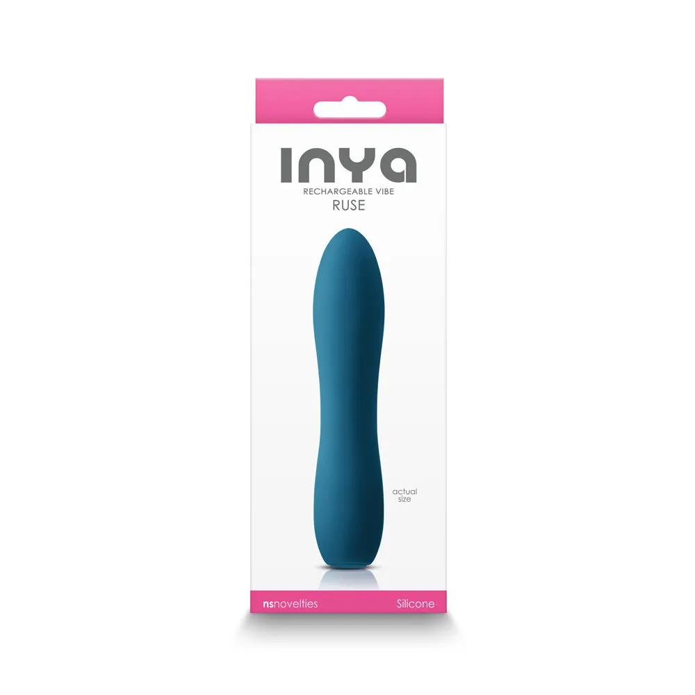INYA Ruse Rechargeable Vibrator Teal by NS Novelties