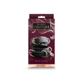 Bondage Couture Wrist Cuffs Black by NS Novelties