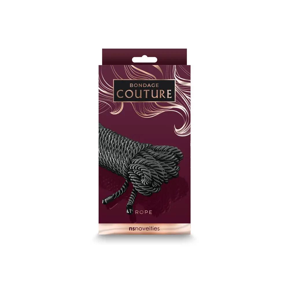 Bondage Couture Rope 25 ' Black by NS Novelties