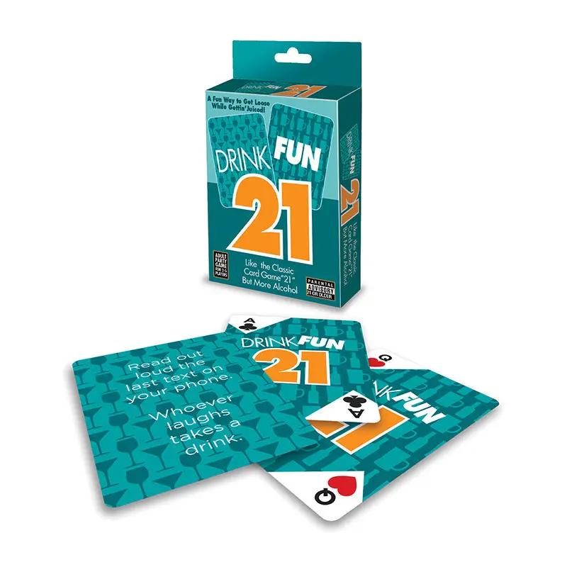 Drink Fun 21 Card Game by Little Genie