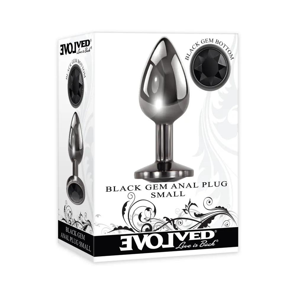 Evolved Black Gem Anal Plug Small by Evolved