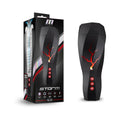 M for Men Storm Rechargeable Vibrating Suction Masturbator Black by Blush
