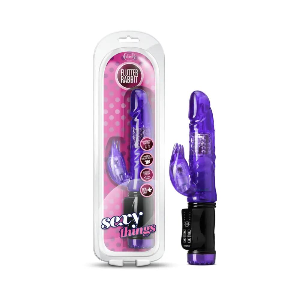 Sexy Things Flutter Rabbit Dual Stimulation Vibrator Purple by Blush