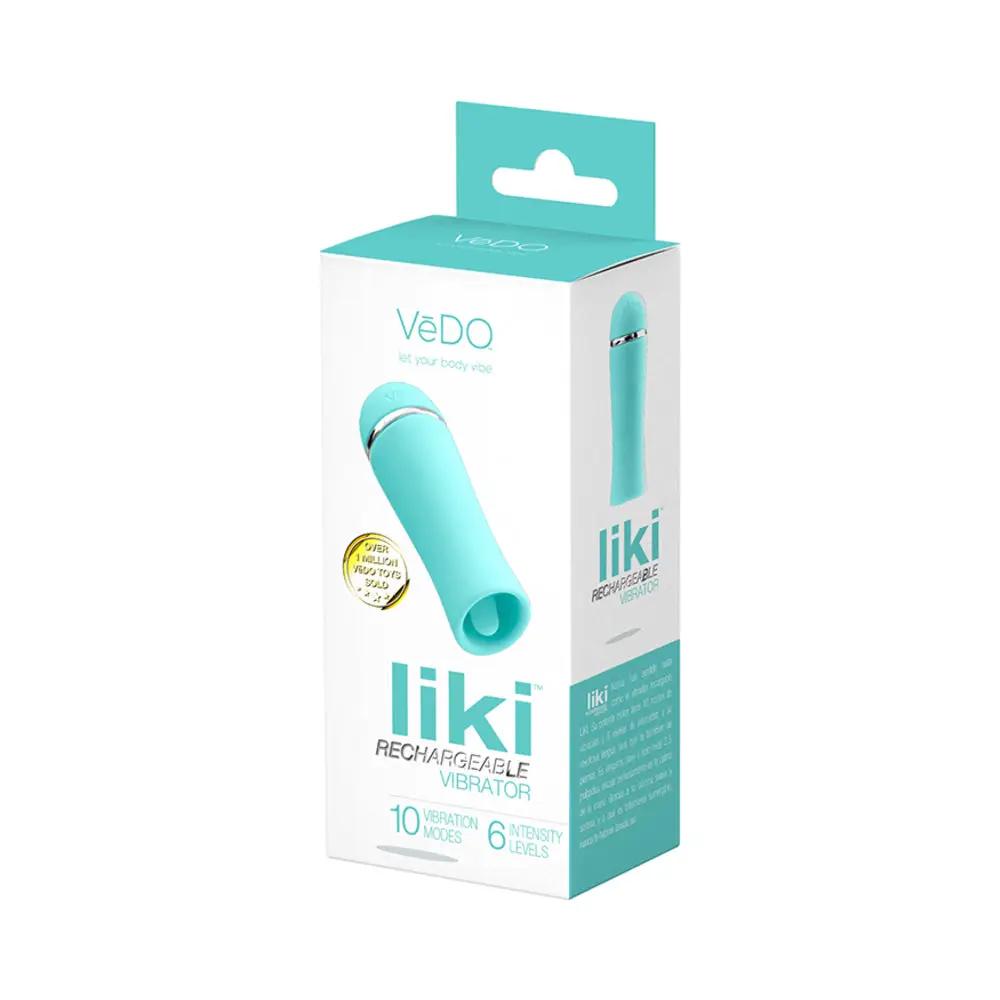 Vedo Liki Rechargeable Flicker Vibe Tease Me Turquoise by VeDO