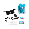 b-Vibe Vibrating Snug & Tug Rechargeable Weighted Silicone Anal Plug with Cockring XL Black by b-Vibe