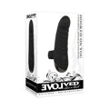 Evolved Hooked On You Rechargeable Silicone Finger Vibrator Black by Evolved