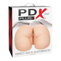 PDX Plus Perfect Ass XL Dual Entry Masturbator Beige by PDX Brands