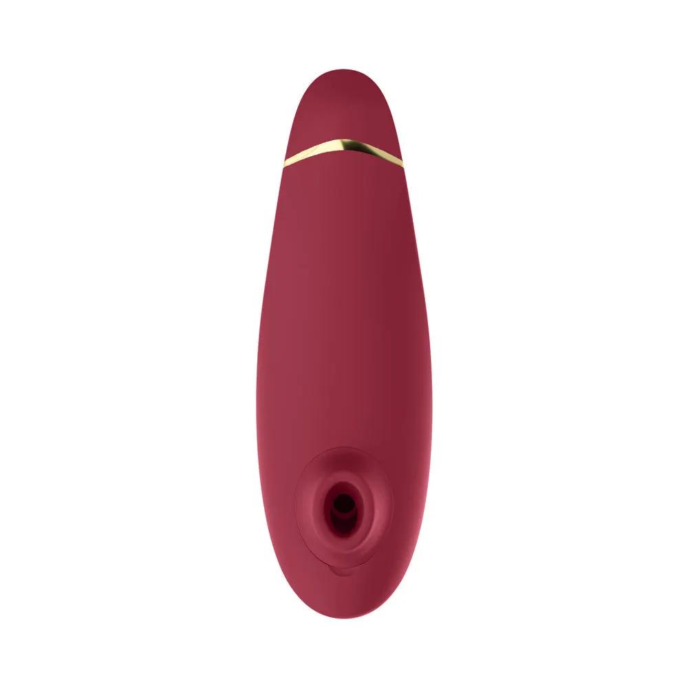 Womanizer Premium 2 Rechargeable Silicone Luxurious Pleasure Air Clitoral Stimulator Bordeaux by Womanizer