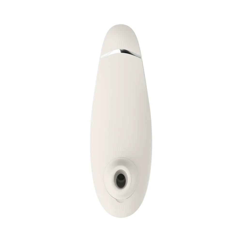 Womanizer Premium 2 Rechargeable Silicone Luxurious Pleasure Air Clitoral Stimulator Warm Gray by Womanizer