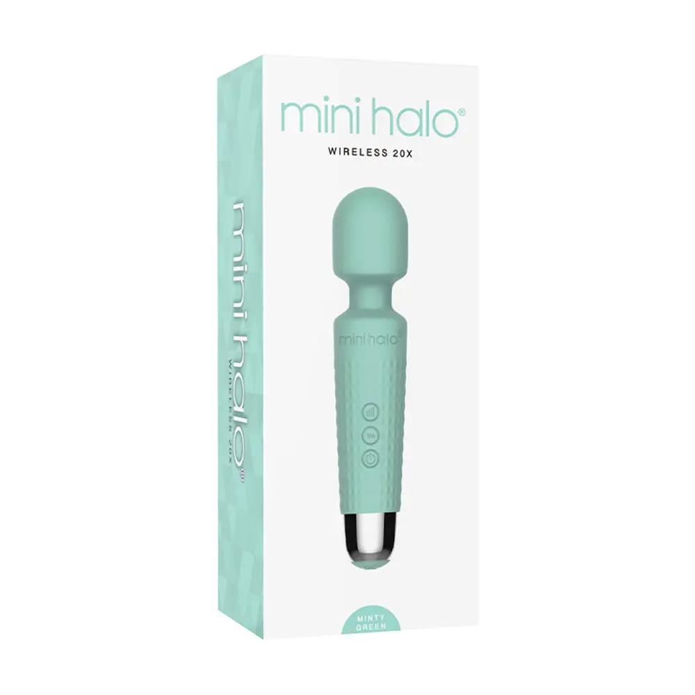 Mini Halo Wireless Wand 20X Silicone Minty Green by Shibari