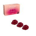 Womanizer 3-Pack Type A Replacement Stimulation Heads Bordeaux S by Womanizer