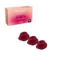 Womanizer 3-Pack Type A Replacement Stimulation Heads Bordeaux M by Womanizer