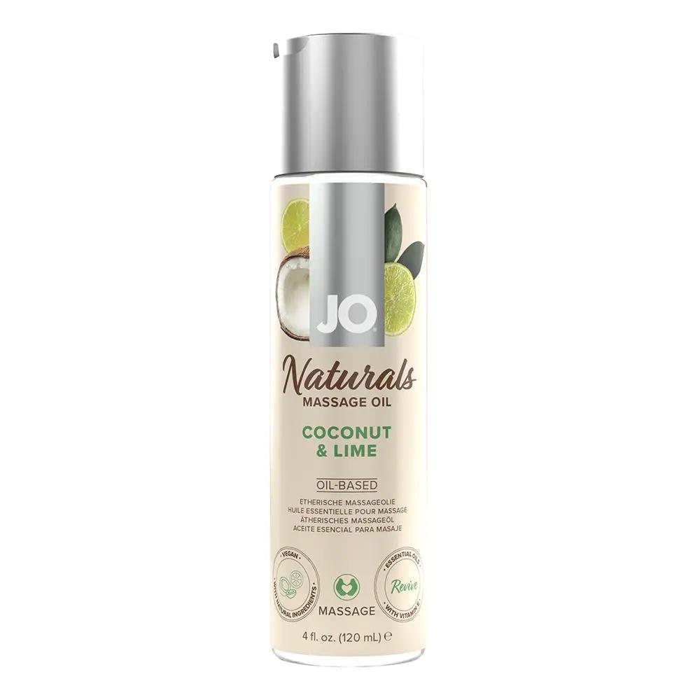 JO Naturals Massage Oil Coconut & Lime 4 oz. by System JO
