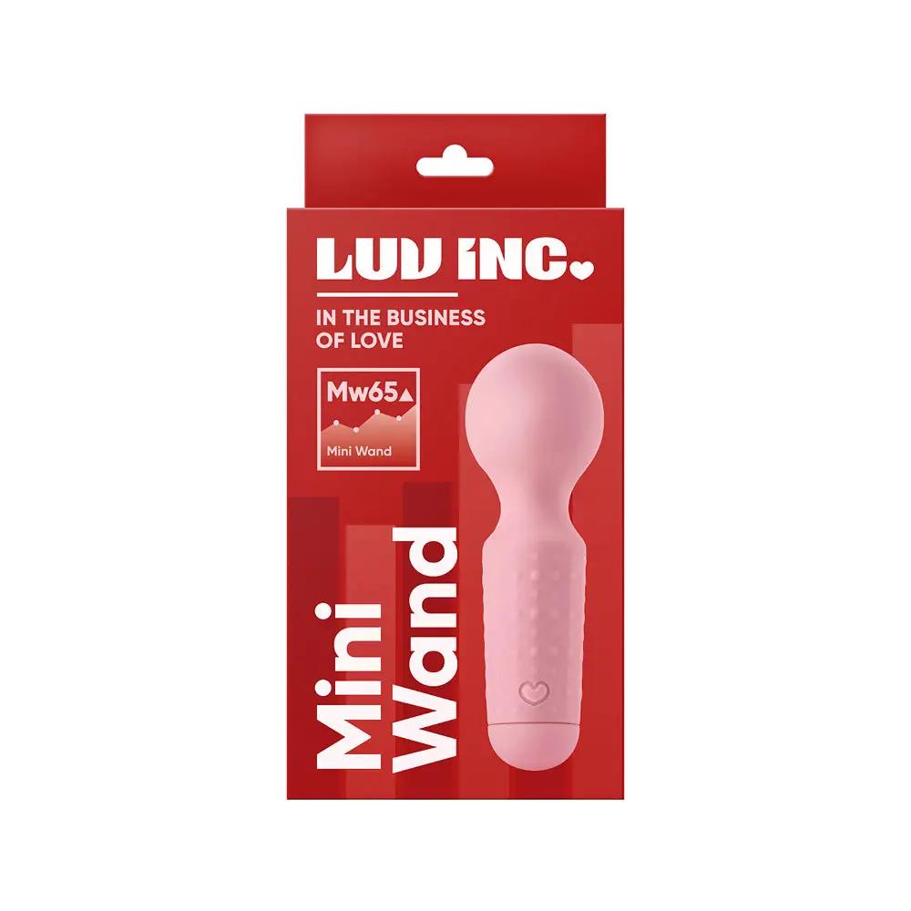 Luv Inc Mw65 Mini Wand Rechargeable Flexible Silicone Vibrator Light Pink by Luv Inc.
