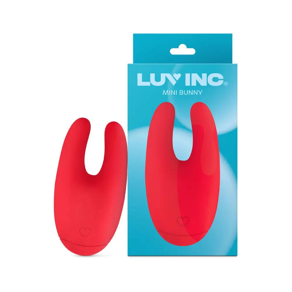 Luv Inc Bu89 Mini Bunny Rechargeable Silicone Vibrator Red by Luv Inc.
