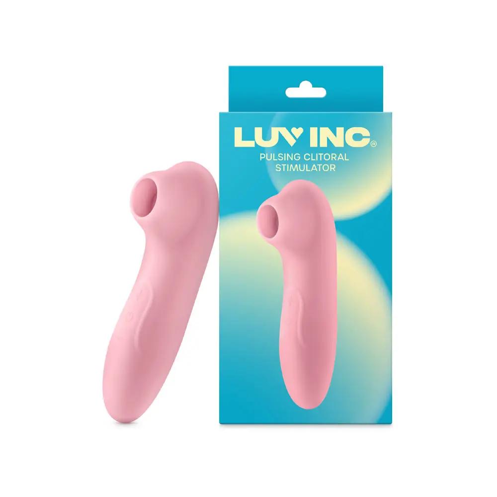 Luv Inc Cs19 Pulsing Clitoral Stimulator Rechargeable Silicone Light Pink by Luv Inc.