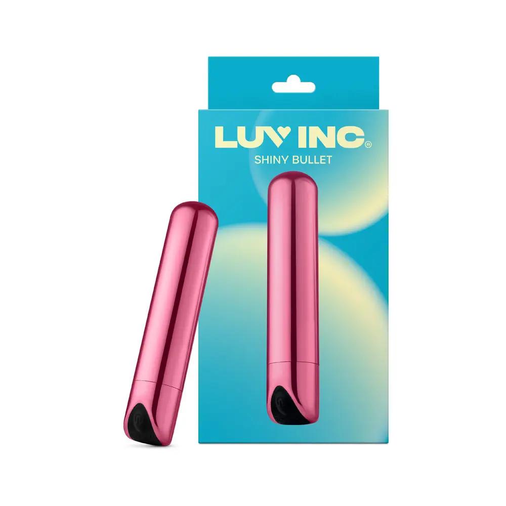 Luv Inc Sb33 Shiny Bullet Rechargeable Vibrator Light Pink by Luv Inc.