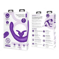 Together Couples Toy Remote-Controlled Dual Ended Rabbit Vibrator Purple by Together Toy